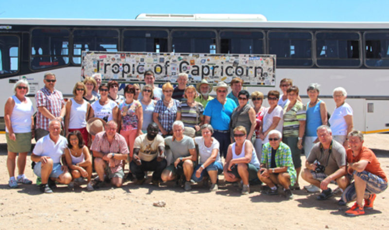 Reisende der Kreisgruppe Landshut in Namibia. ...