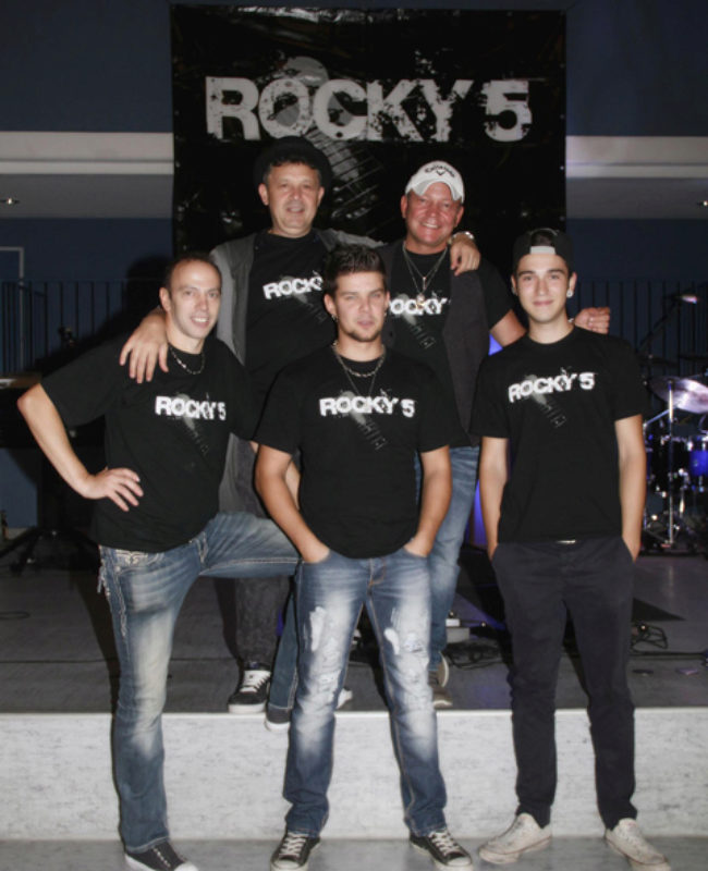 Die Bandmitglieder von Rocky 5: Karl-Gerhard ...