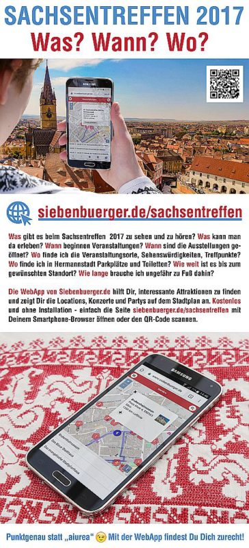 Die WebApp von Siebenbuerger.de hilft Dir, ...