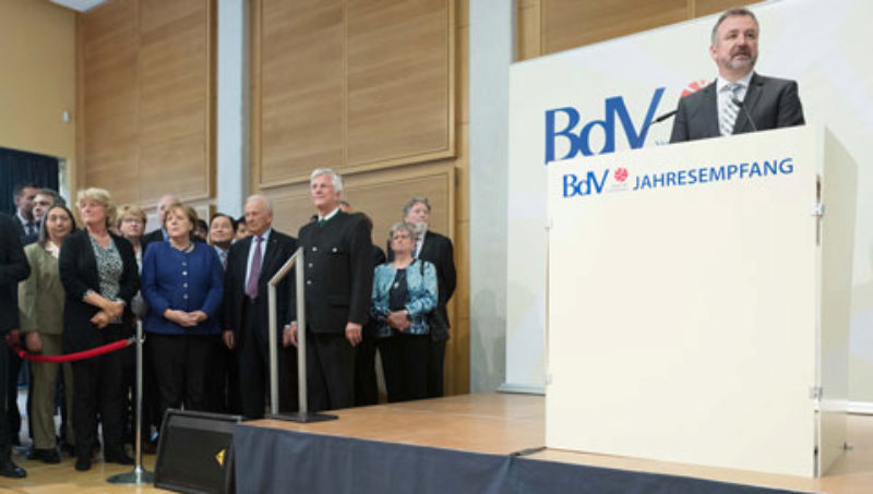 BdV-Präsident Dr. Bernd Fabritius bei seiner ...