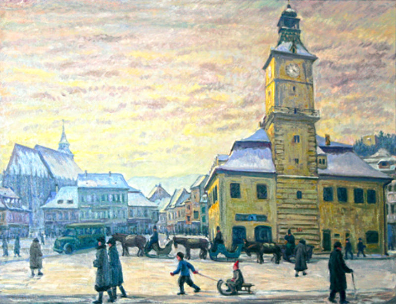 Hermann Morres: Winter in Kronstadt, 1943, l auf ...