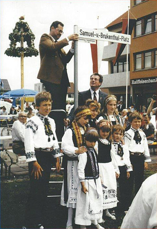 Einweihung des Samuel-von-Brukenthal-Platzes 1987 ...
