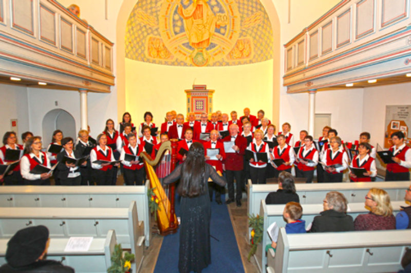 Honterus-Chor vor dem Altar der evangelischen ...