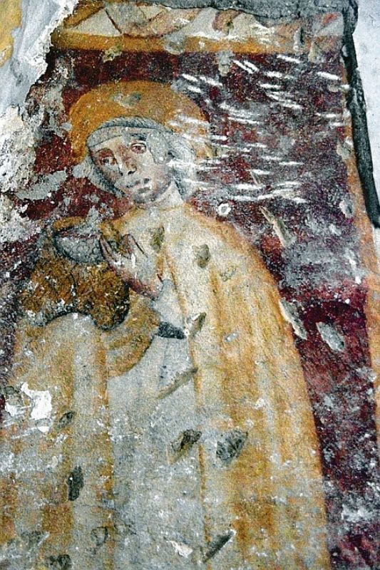 Fresko der Heiligen Elisabeth in der Irmescher ...