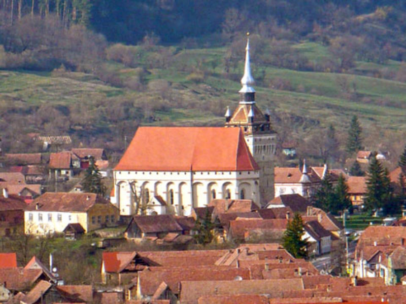 Evangelische Kirche in Keisd, vom Klosdorfer ...