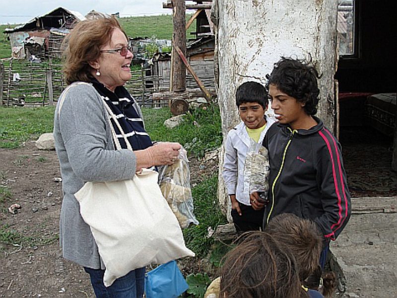 Dagmar Dusil (links), zurzeit Dorfschreiberin im ...