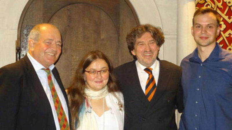 Die Protagonisten des Abends: Dr. Konrad ...