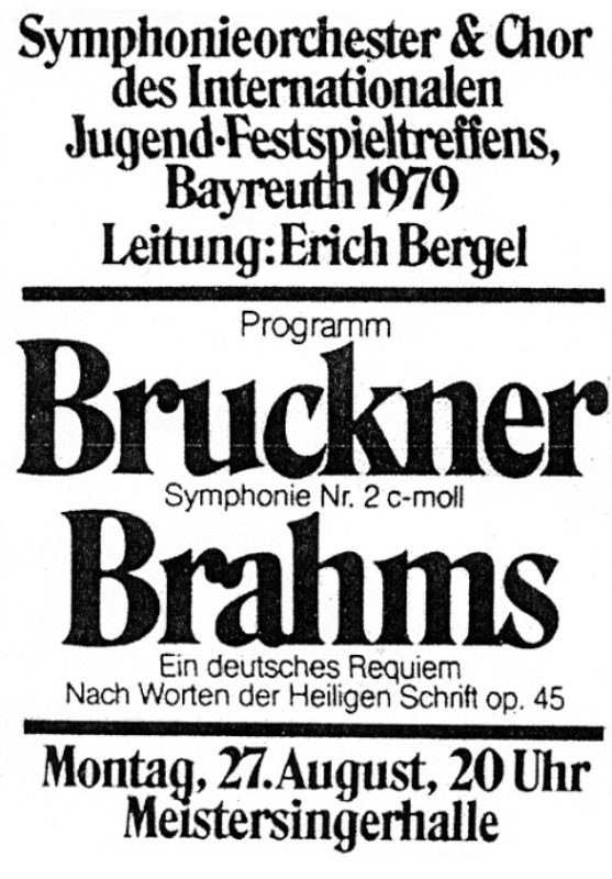 In den Jahren 1974-1980 leitete Erich Bergel ...