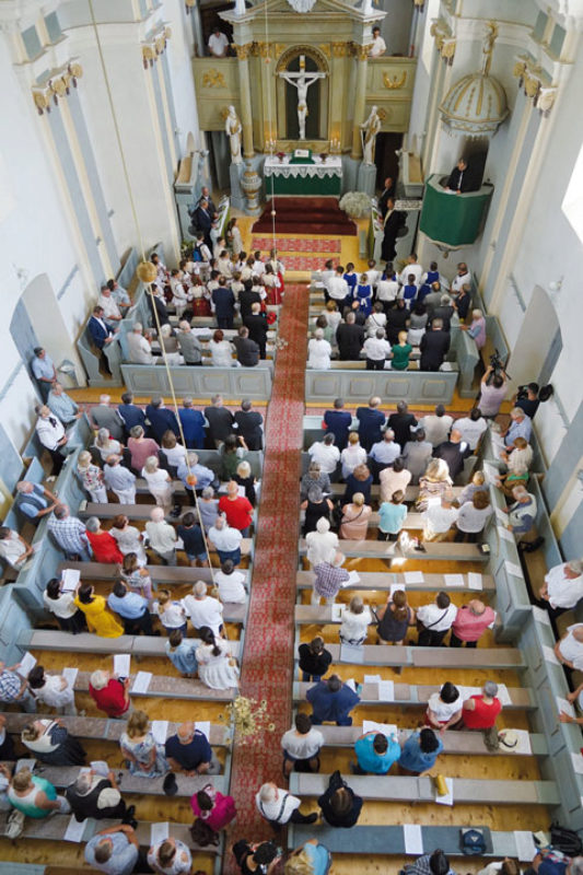 Den Festgottesdienst am 27. Juli, dem Haupttag ...