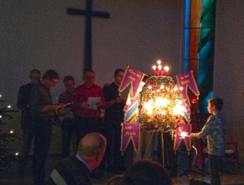 Lichtertsingen in der Kreisgruppe Backnang. Foto: ...