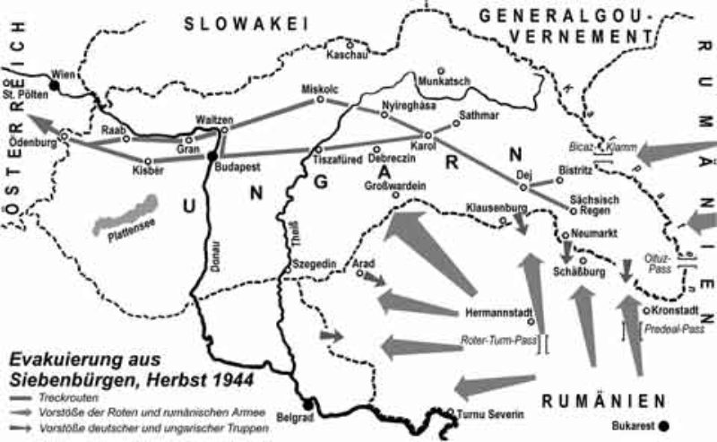 Evakuierung aus Siebenbrgen im Herbst 1944. ...