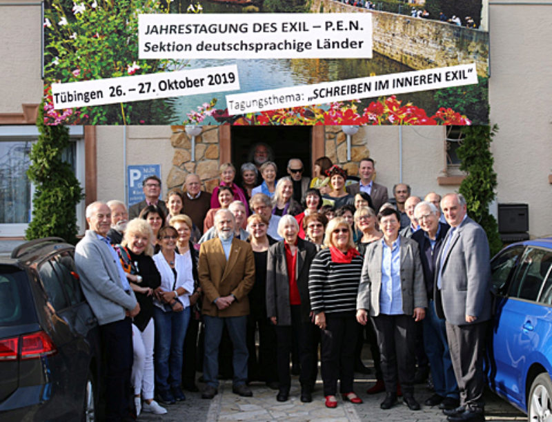 Gruppenbild der Teilnehmer der Exil-P.E.N.-Tagung ...