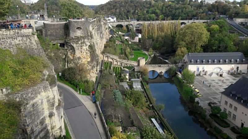 Luxemburg mit Bockfelsen. ...