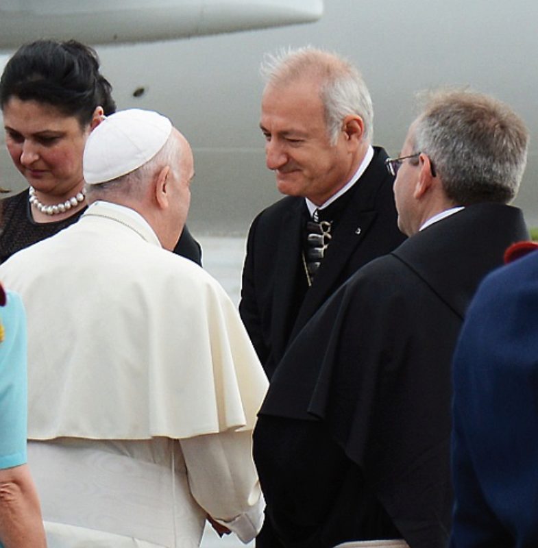 Papst Franziskus sprach mit Reinhart Guib, ...
