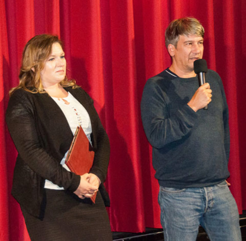 Sabine Eisenburger und Regisseur Fabian Daub ...