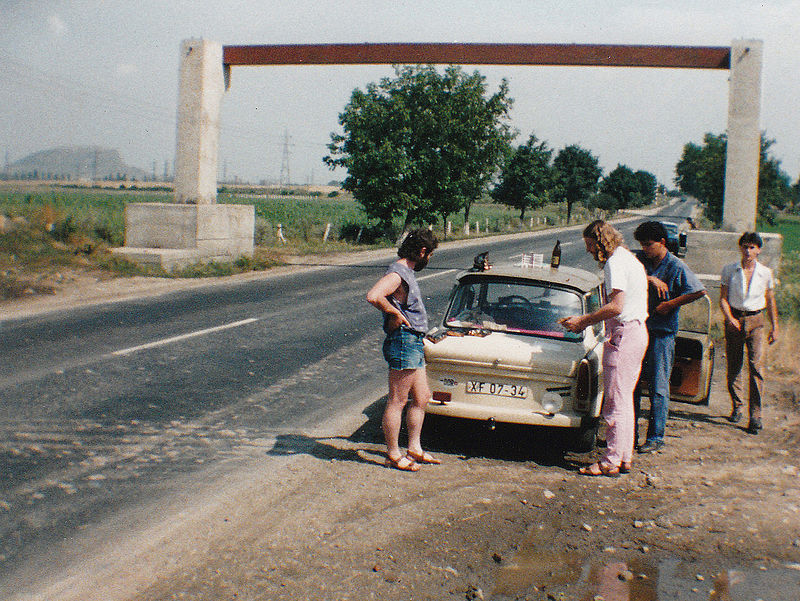 Dieser Trabi brachte den Autor im August 1990 ...