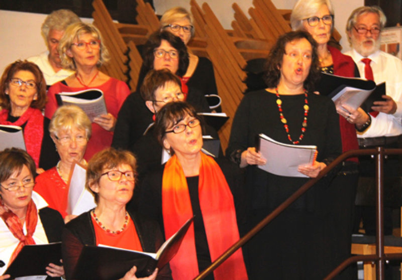 Gemeinsam Weihnachtslieder in Freiburg gesungen: ...