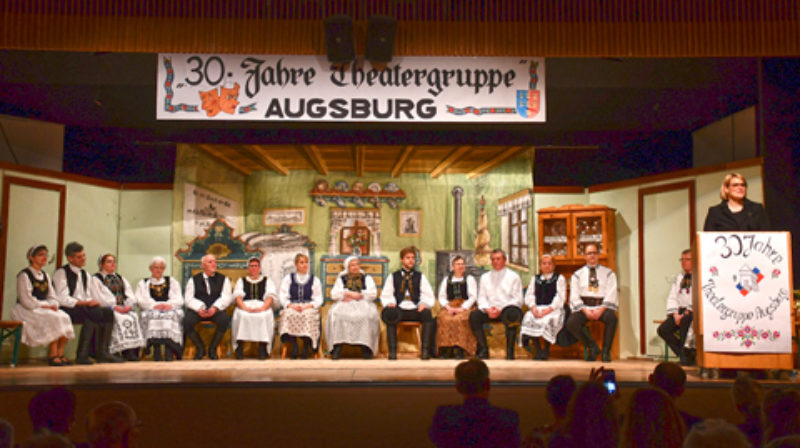 Theaterspieler der Theatergruppe Augsburg, in der ...