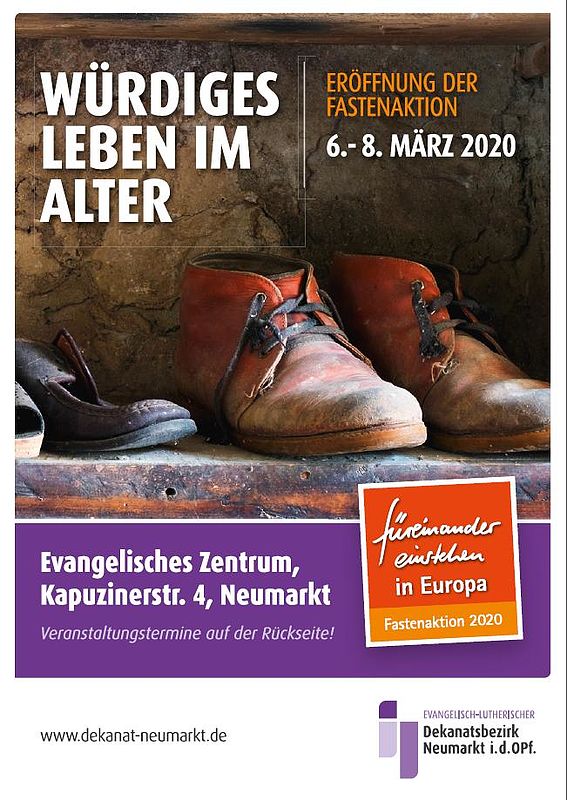 Den Flyer zur Erffnung der Fastenaktion 2020 ...