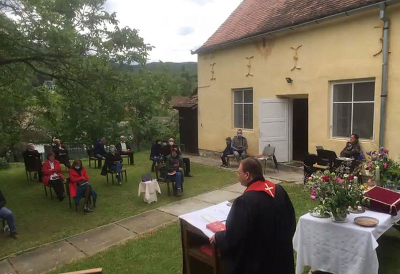 Pfarrer Kézdi hielt den Pfingsgottedienst in ...