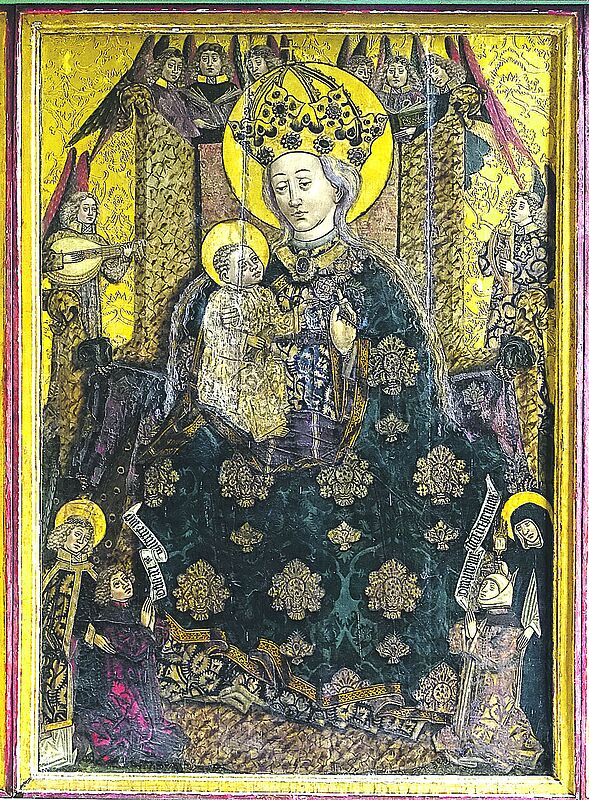 Altarbild in Malmkrog: Maria mit Kind.    Foto: ...