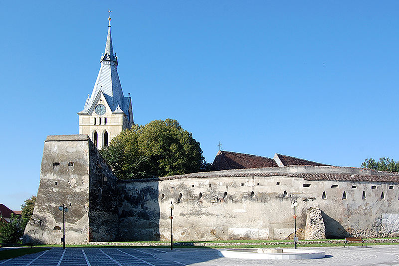 Die Zeidner Kirchenburg. Von hier aus wird die ...