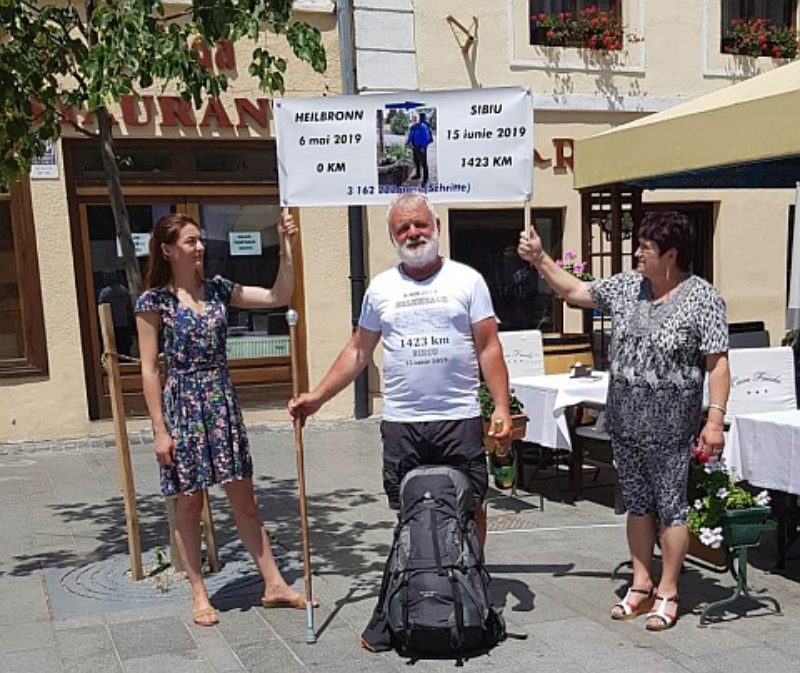 Ankunft in Hermannstadt auf dem Groen Ring am ...