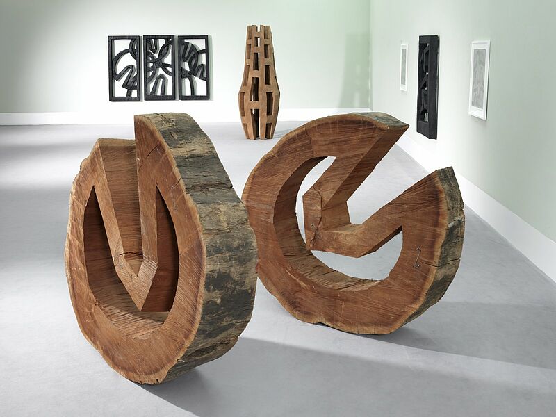 Blick in die Ausstellung „Werner Pokorny“, 2018 ...