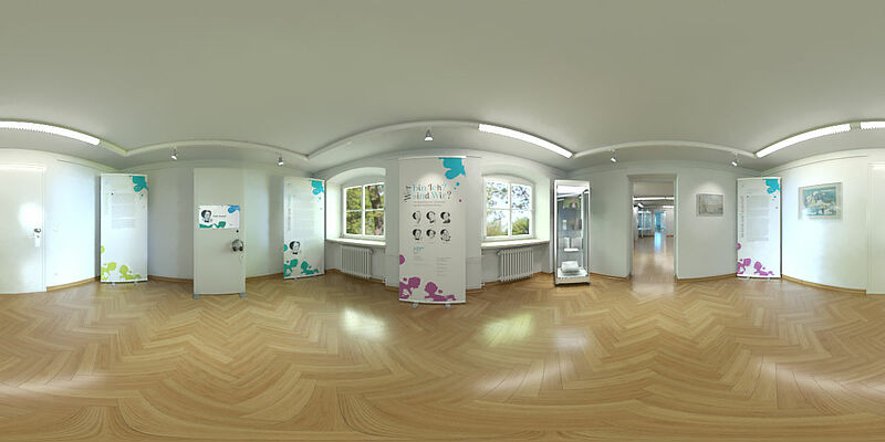 Virtuell nachgebaute Ausstellungsräume des HDO. ...