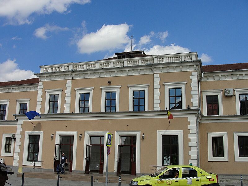 Bahnhof in Hermannstadt ...