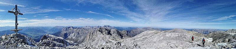 Gipfel – Panoramafoto Hochkönig. Foto: Andreas v. ...