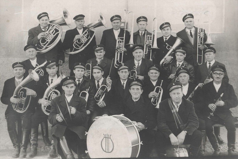 Die Kellinger Blaskapelle im Jahr 1963. Foto: ...