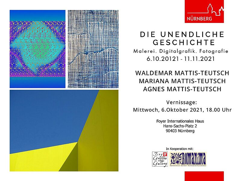 Plakat der Ausstellung Mattis-Teutsch in Nrnberg ...