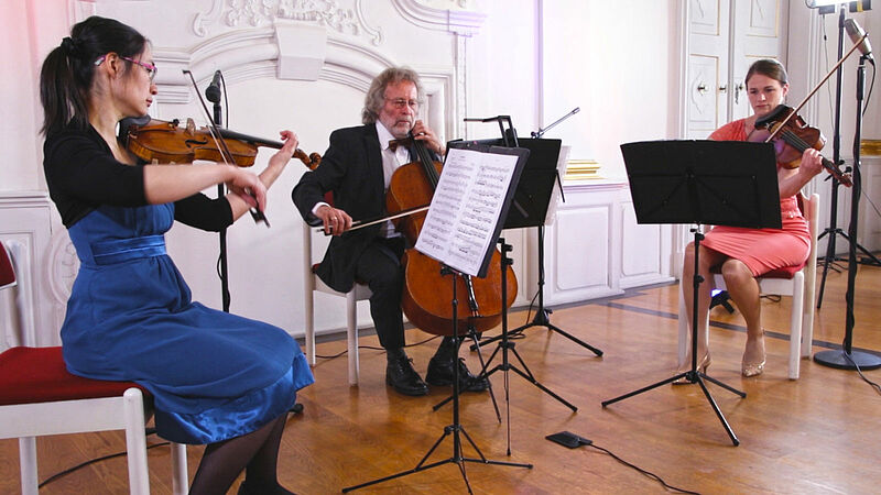Das Eybler-Trio aus Nürnberg, bestehend aus ...