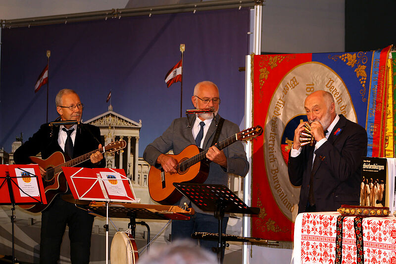 Das Ensemble „De Lidertrun“ musizierte beim ...