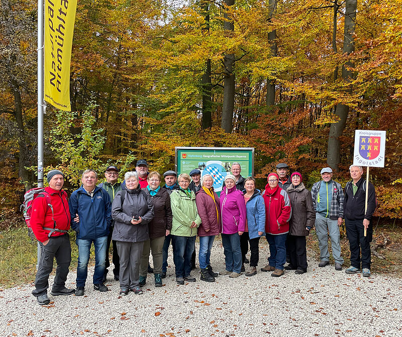 Die Wandergruppe aus Ingolstadt und Martin ...