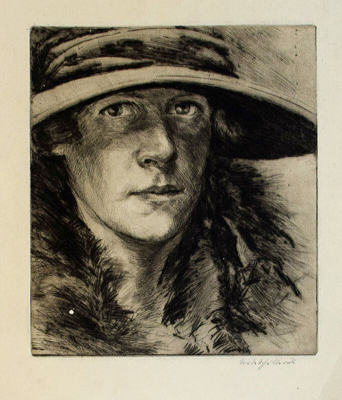 Trude Schullerus: Selbstportrt, 1921, signiert, ...