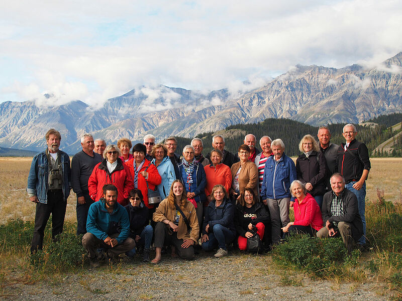 Gruppenbild auf einer eindrucksvollen ...