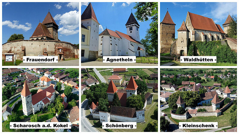 Kirchenburgen in Südsiebenbürgen, fotografiert ...