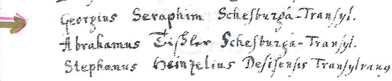 Georgius Seraphin Schesburga-Transyl. ...