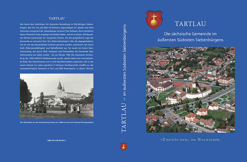 Vorder- und Rückseite der Tartlauer Chronik, ...