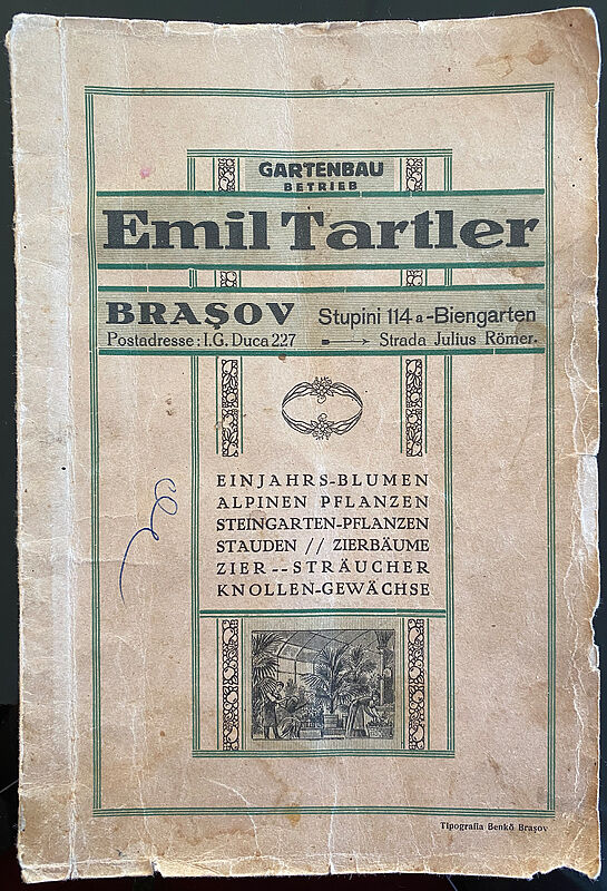 Pflanzenkatalog der Gärtnerei Emil Tartler ...