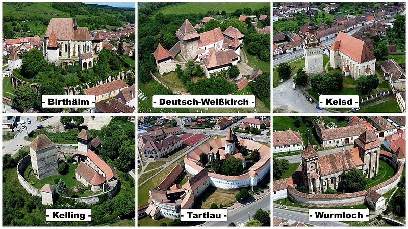 Luftaufnahmen der UNESCO-Weltkulturerbestätten in ...
