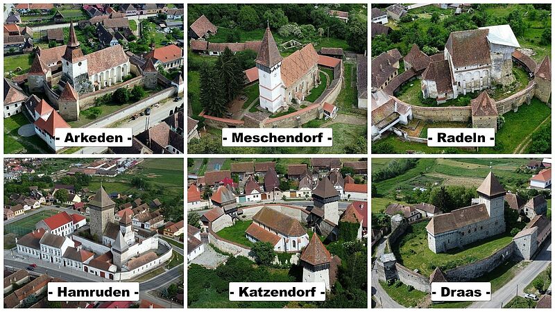 Kirchenburgen im Repser Land im Juni 2023. Fotos: ...
