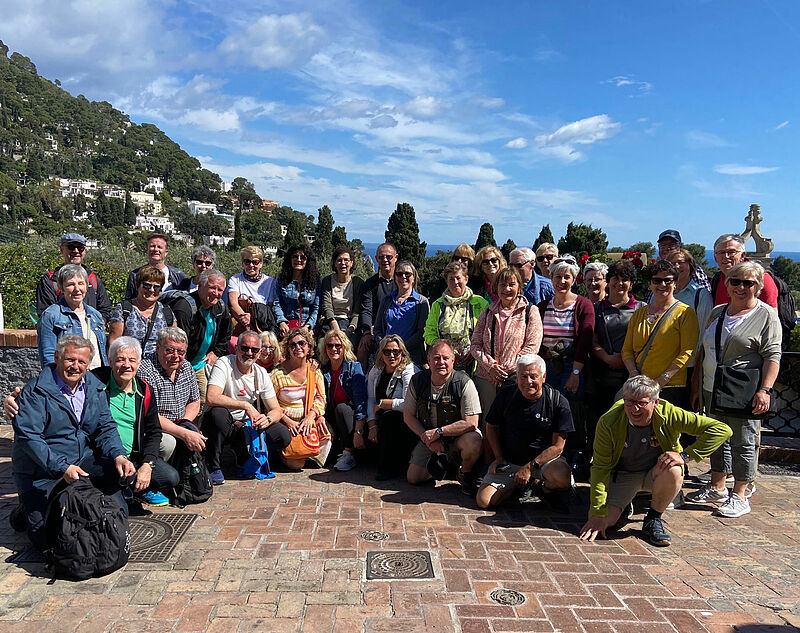 Reisende des Landesverbandes Bayern auf Capri. ...