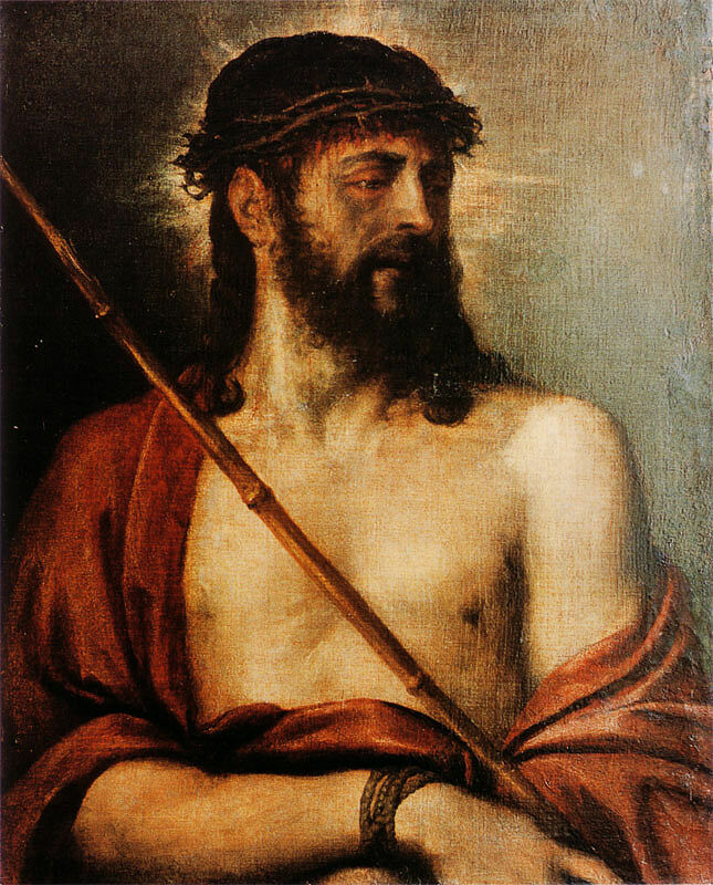 Tiziano Vecellio: „Ecce Homo“. Das Gemlde wurde ...