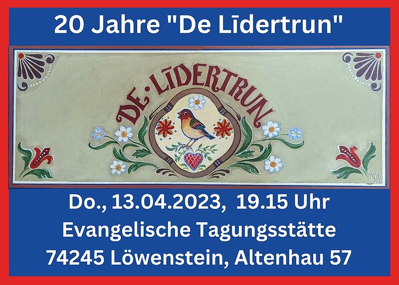 Einladung zum Jubilumskonzert der L&#299;detrun. ...