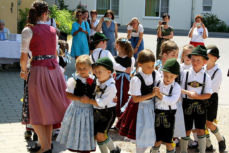 Die Rimstinger Kindertanzgruppe kam extrem gut ...