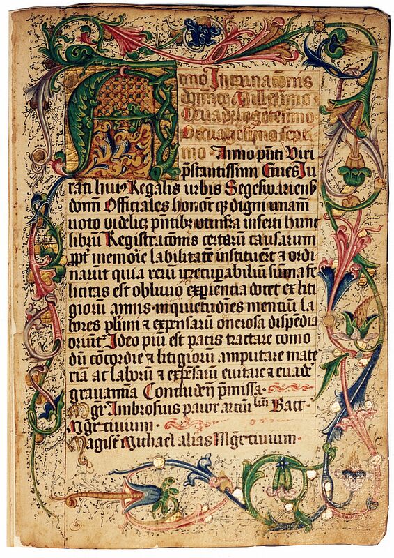 Das Schäßburger Stadtbuch von 1487 ...