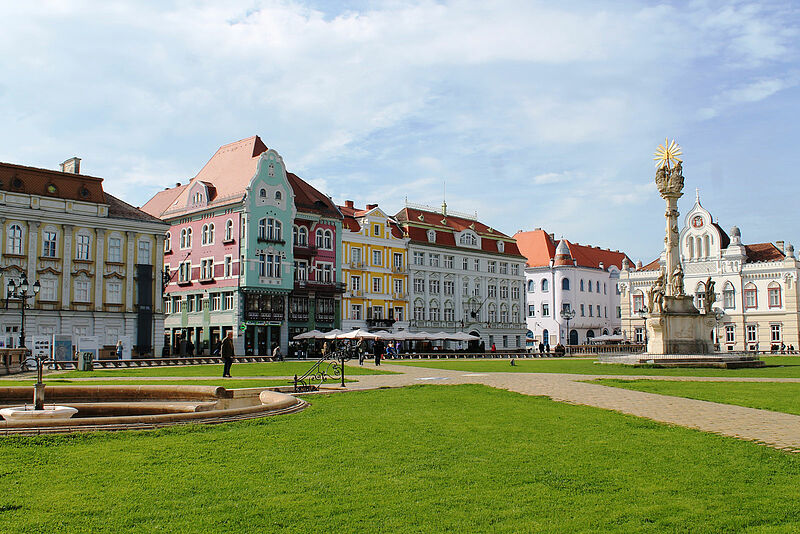 Der Domplatz in Temeswar. Foto: Martin Eichler ...